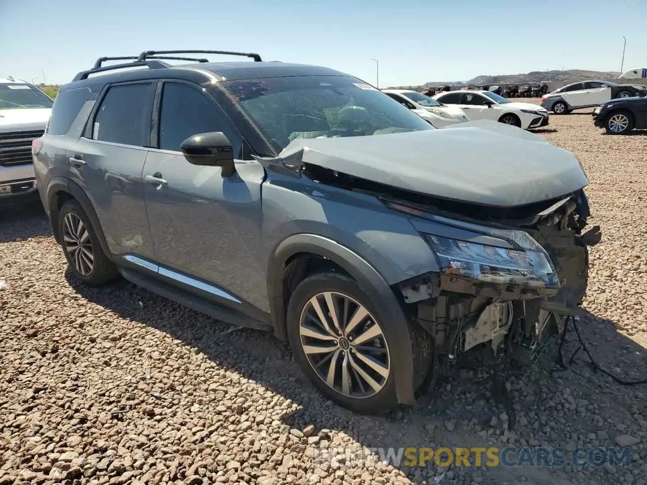 4 Photograph of a damaged car 5N1DR3DG7NC256203 NISSAN PATHFINDER 2022