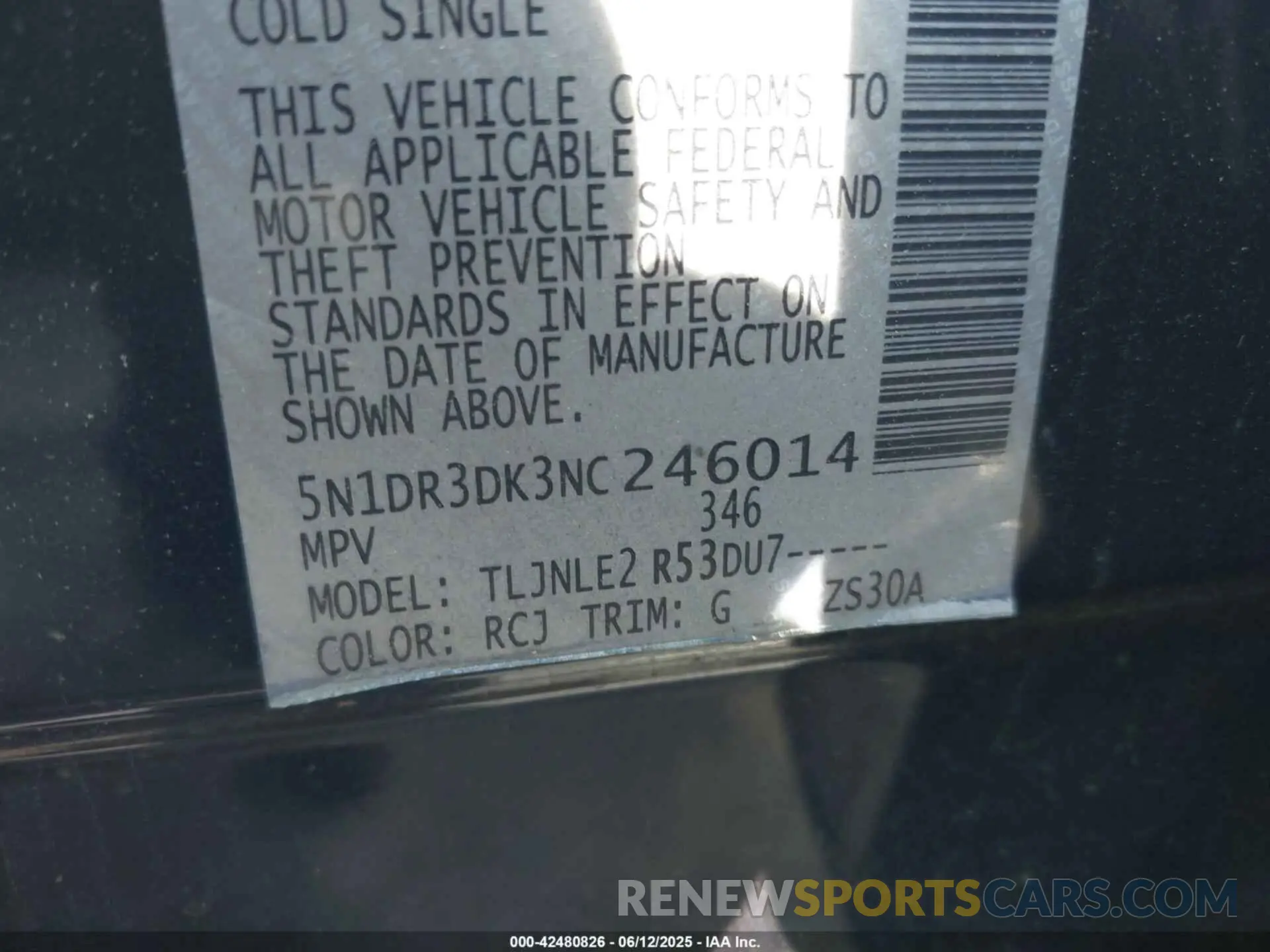 9 Photograph of a damaged car 5N1DR3DK3NC246014 NISSAN PATHFINDER 2022