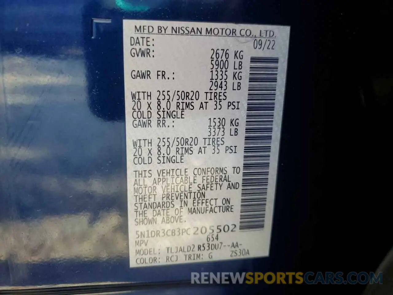 13 Photograph of a damaged car 5N1DR3CB3PC205502 NISSAN PATHFINDER 2023
