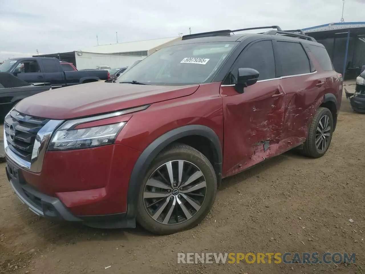 1 Photograph of a damaged car 5N1DR3DK2PC202041 NISSAN PATHFINDER 2023