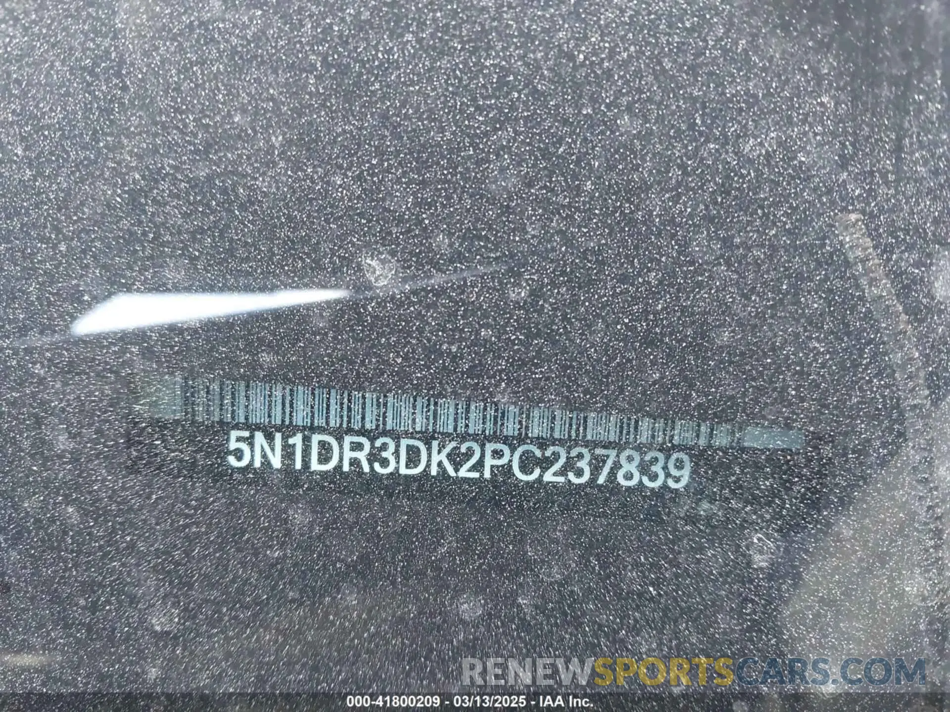 9 Photograph of a damaged car 5N1DR3DK2PC237839 NISSAN PATHFINDER 2023