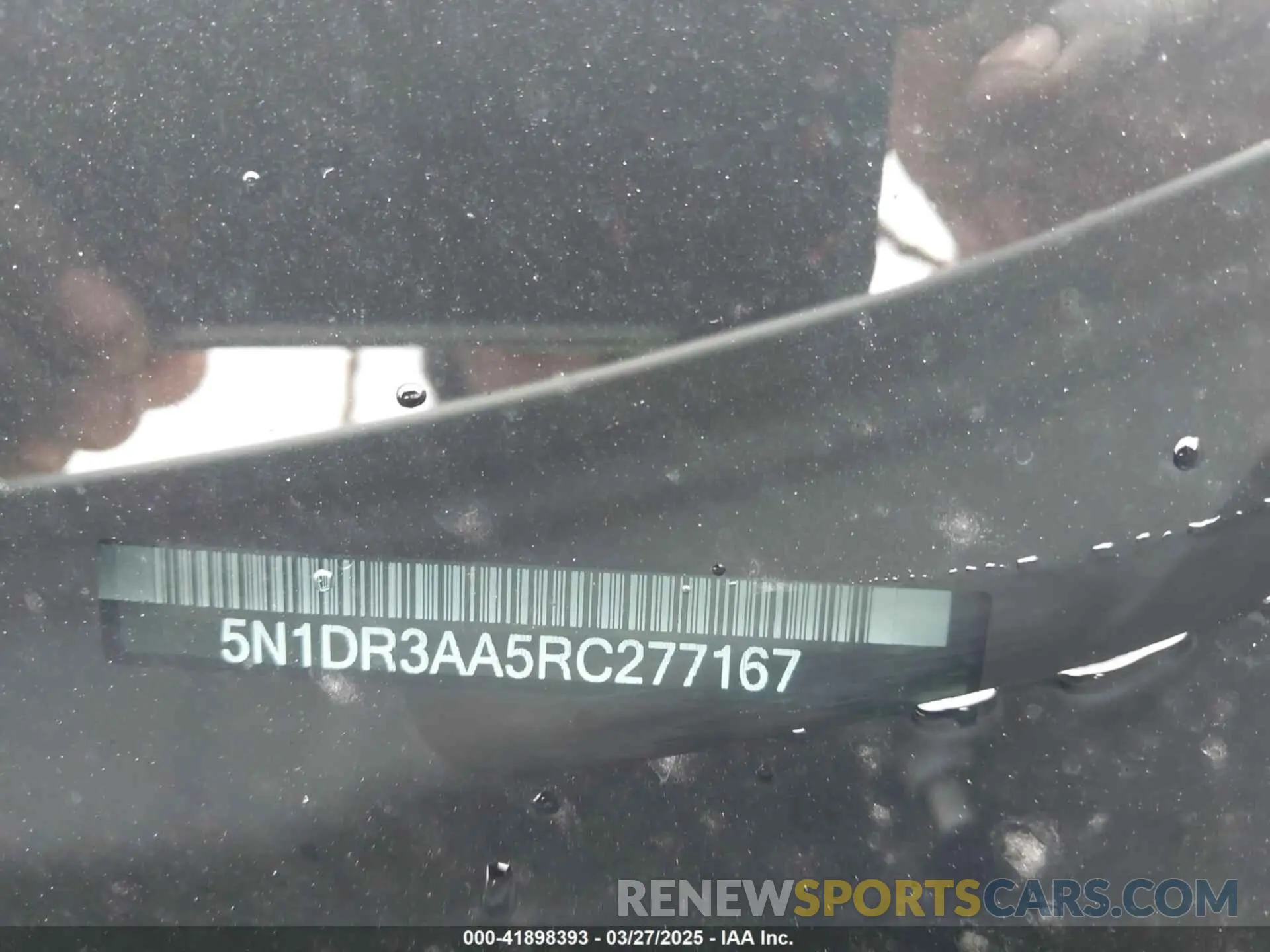 9 Photograph of a damaged car 5N1DR3AA5RC277167 NISSAN PATHFINDER 2024