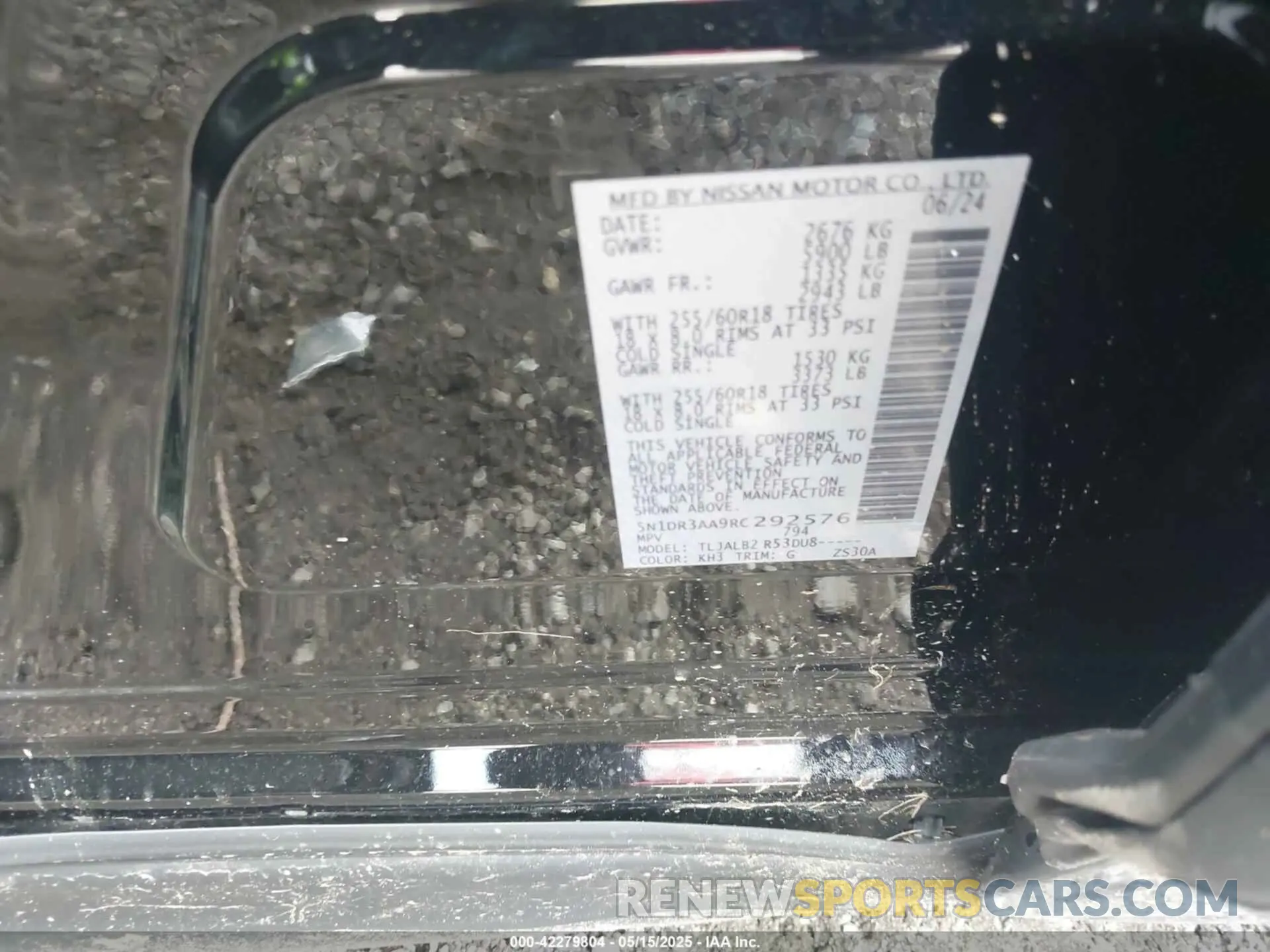 9 Photograph of a damaged car 5N1DR3AA9RC292576 NISSAN PATHFINDER 2024