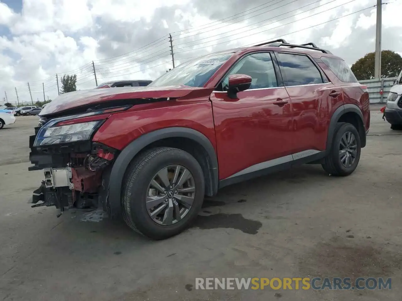 1 Photograph of a damaged car 5N1DR3BA7RC239891 NISSAN PATHFINDER 2024