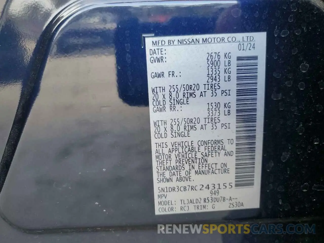 14 Photograph of a damaged car 5N1DR3CB7RC243155 NISSAN PATHFINDER 2024