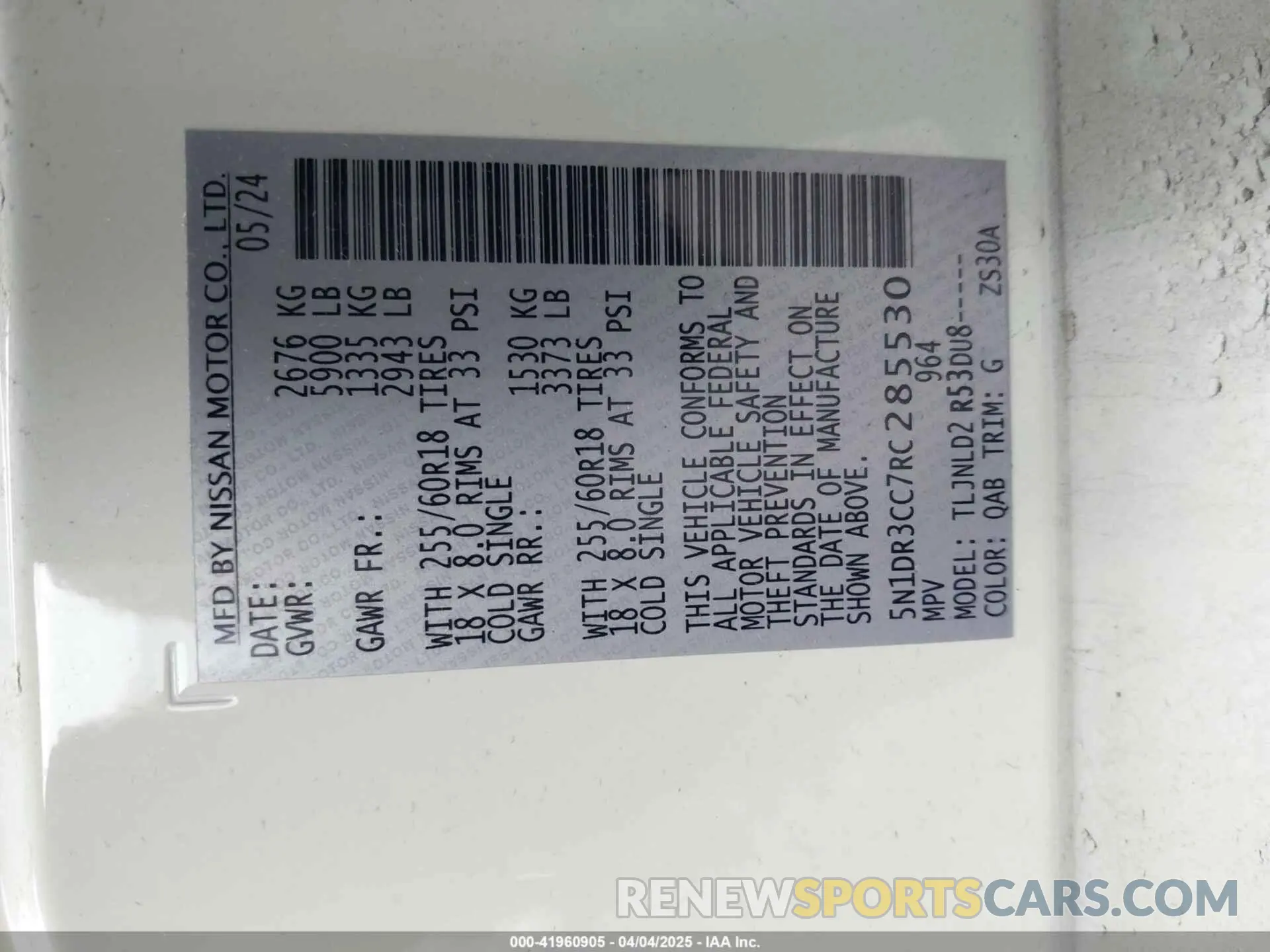 9 Photograph of a damaged car 5N1DR3CC7RC285530 NISSAN PATHFINDER 2024