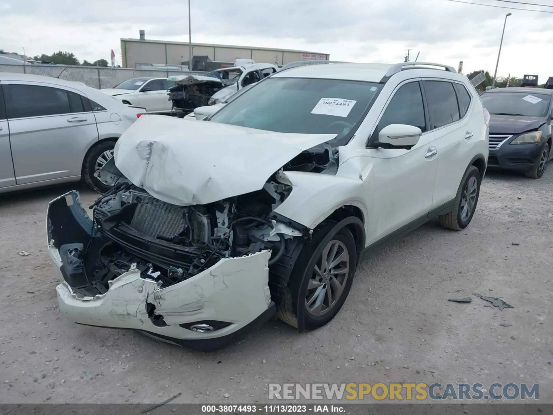 2 Photograph of a damaged car 5N1AT2MT7FC862842 NISSAN ROGUE 2015