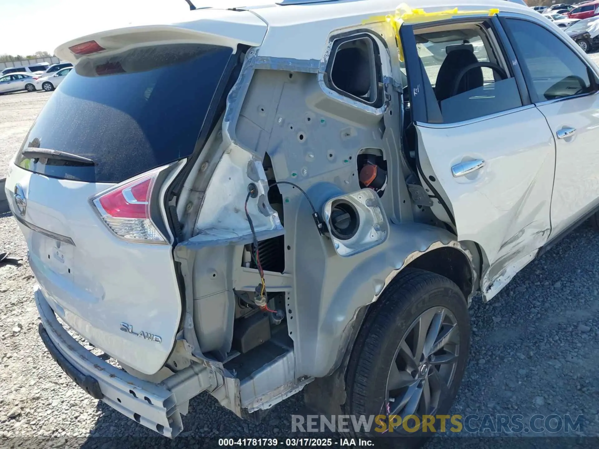 17 Photograph of a damaged car KNMAT2MVXGP703040 NISSAN ROGUE 2016