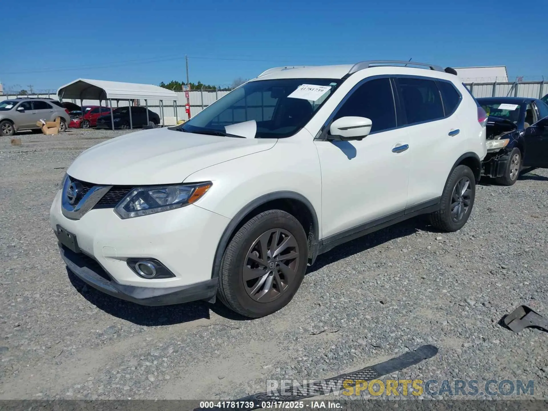 2 Photograph of a damaged car KNMAT2MVXGP703040 NISSAN ROGUE 2016