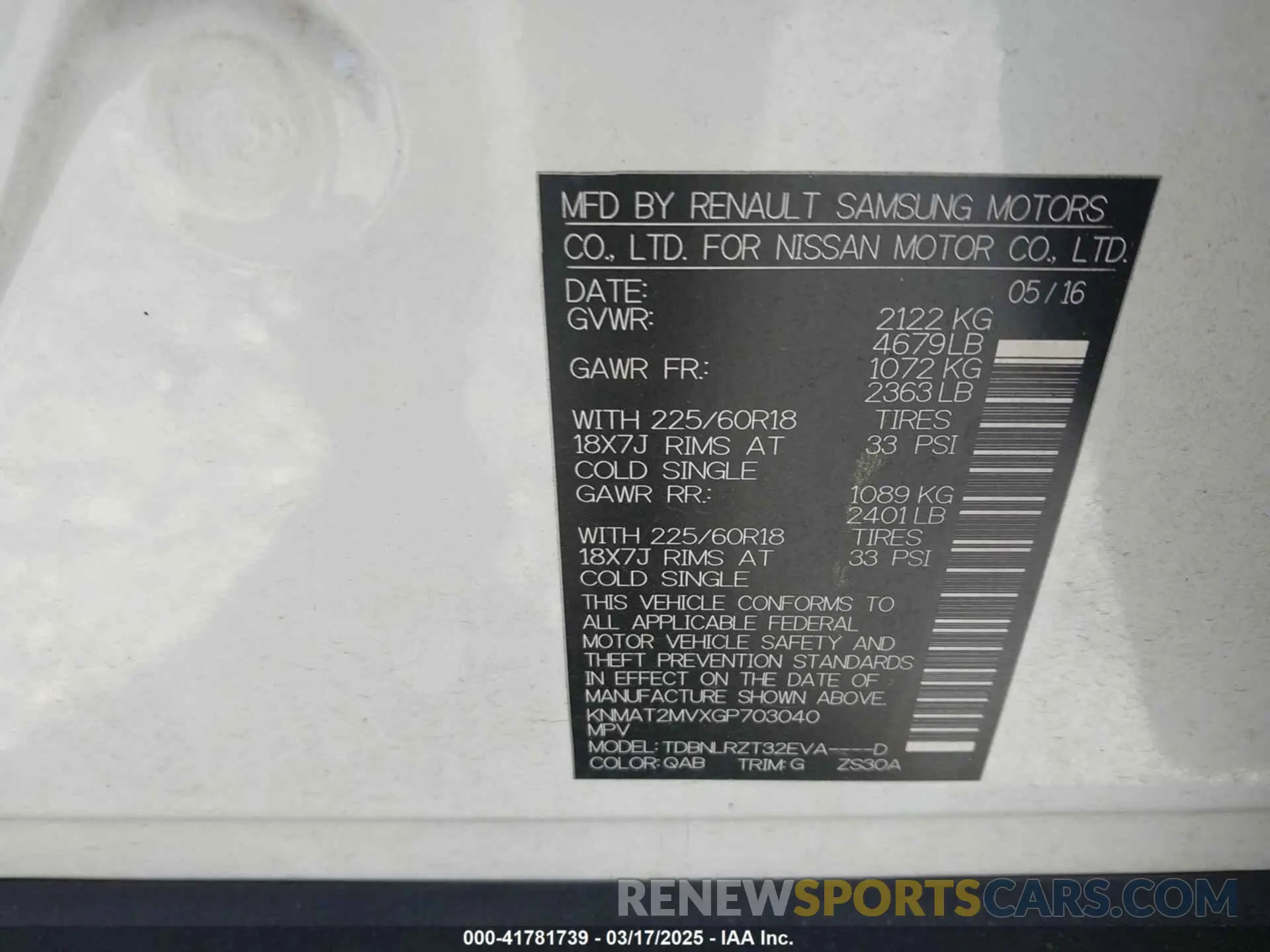9 Photograph of a damaged car KNMAT2MVXGP703040 NISSAN ROGUE 2016