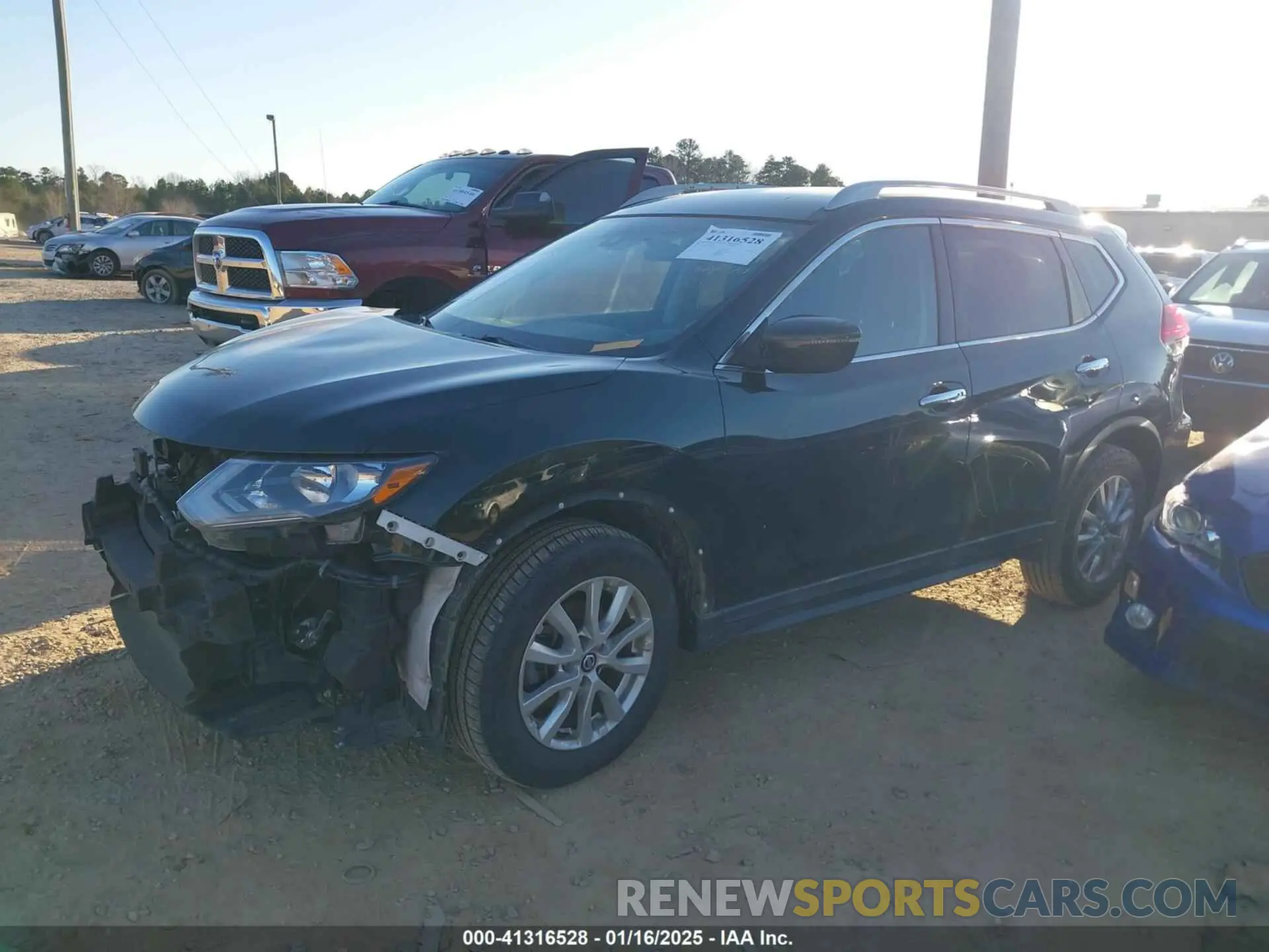 2 Photograph of a damaged car 5N1AT2MT0KC702974 NISSAN ROGUE 2019