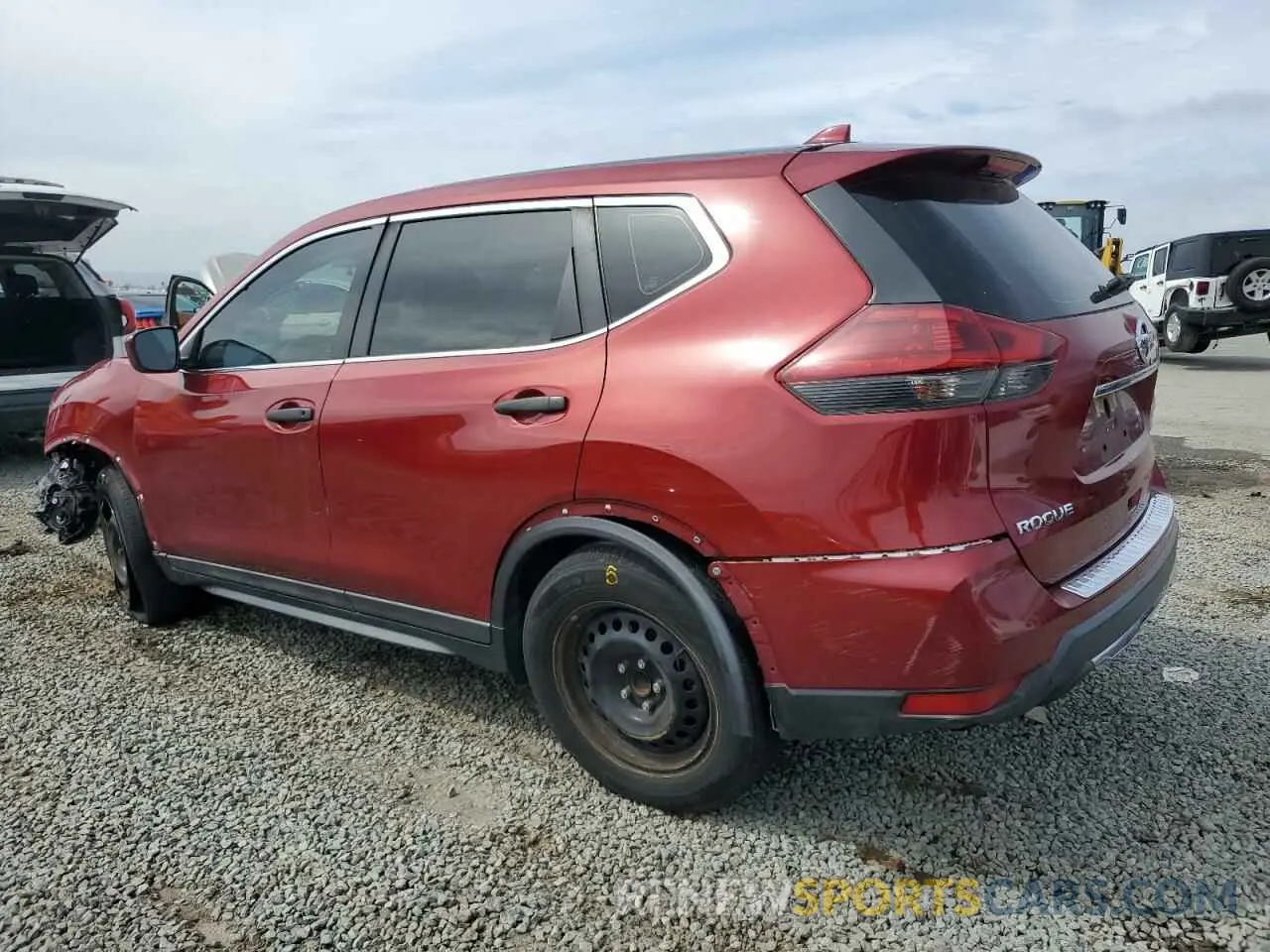 2 Photograph of a damaged car 5N1AT2MT0KC718737 NISSAN ROGUE 2019