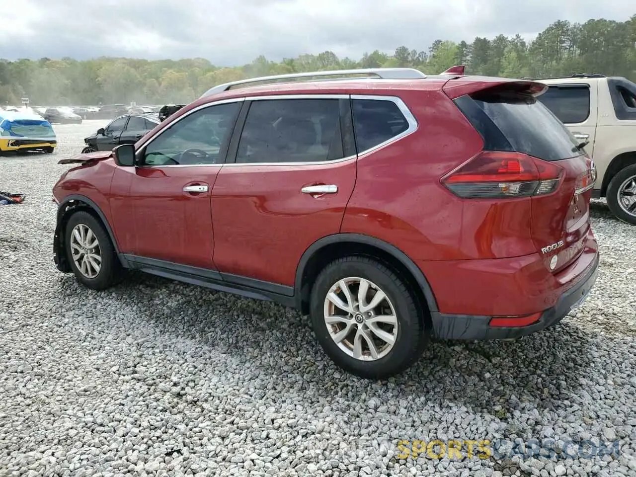 2 Photograph of a damaged car 5N1AT2MT0KC746568 NISSAN ROGUE 2019