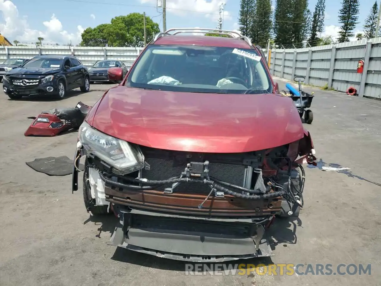 5 Photograph of a damaged car 5N1AT2MT1KC728757 NISSAN ROGUE 2019