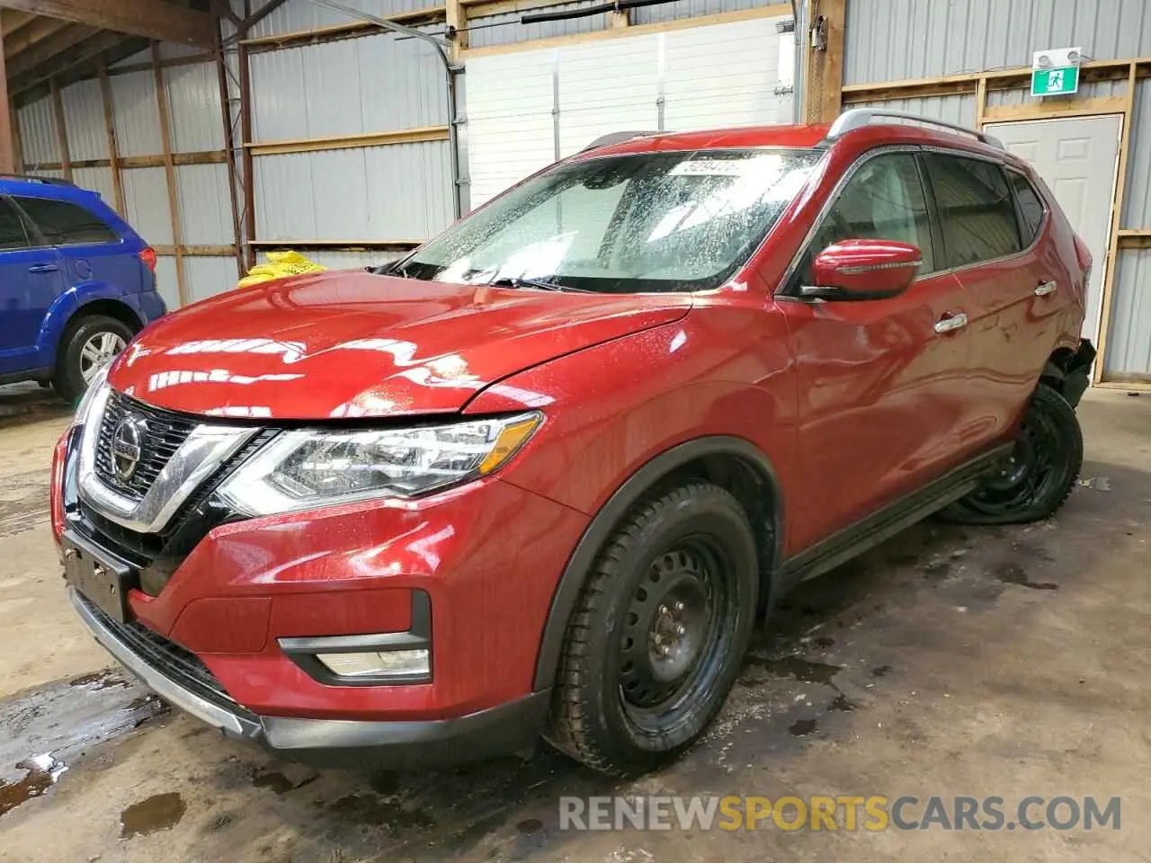 1 Photograph of a damaged car 5N1AT2MT2KC734521 NISSAN ROGUE 2019