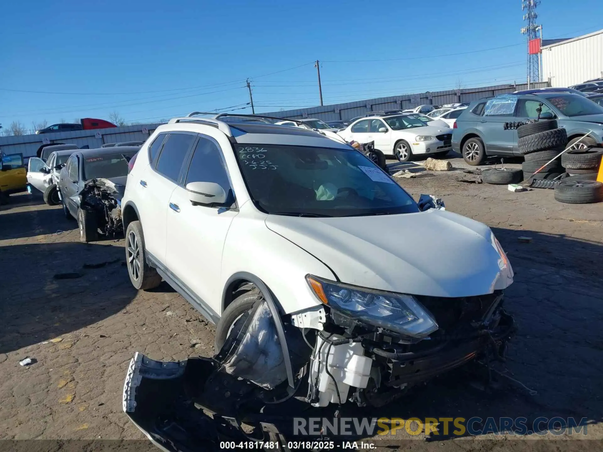 1 Photograph of a damaged car 5N1AT2MT3KC782836 NISSAN ROGUE 2019