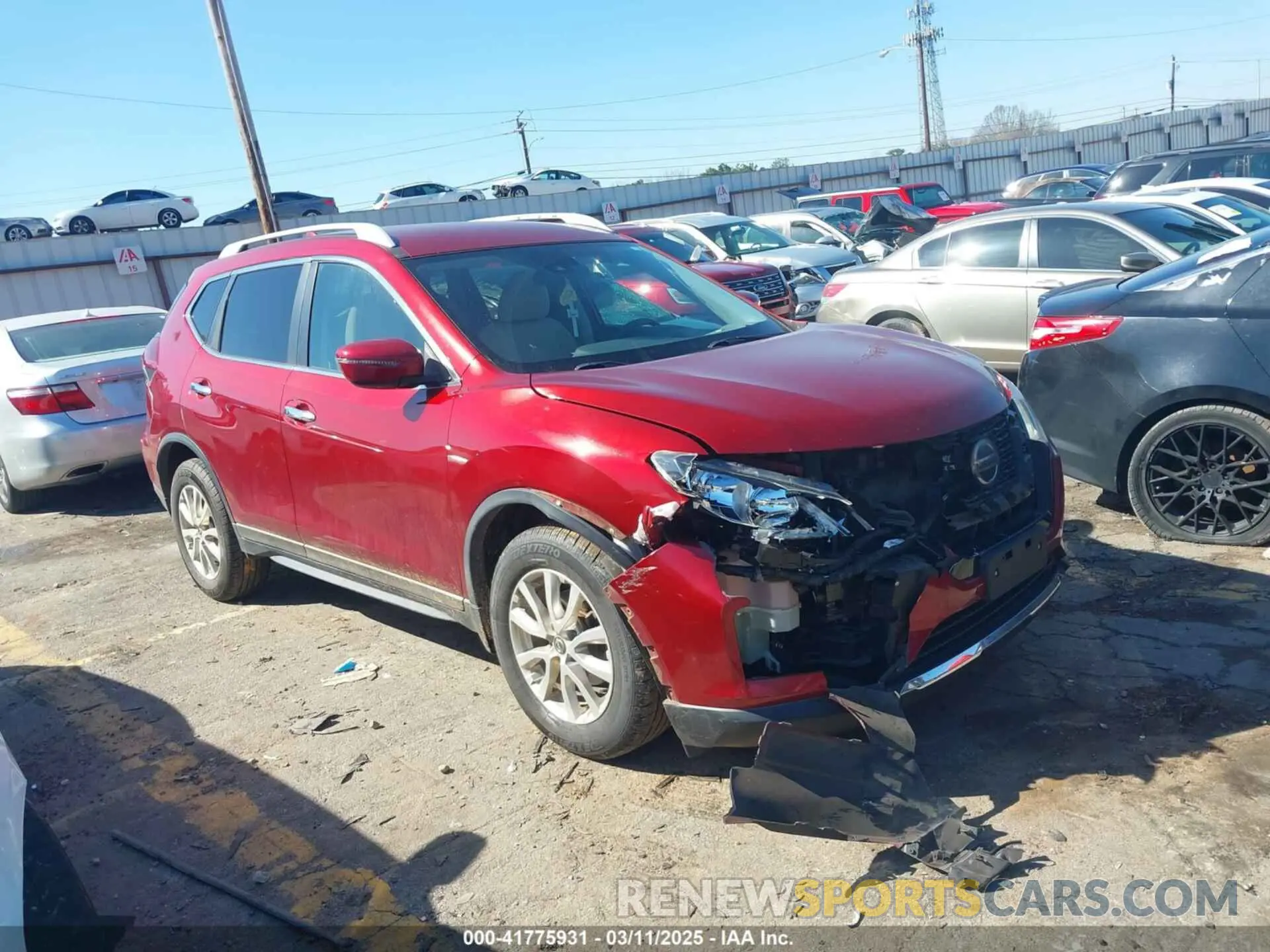 1 Photograph of a damaged car 5N1AT2MT4KC767083 NISSAN ROGUE 2019