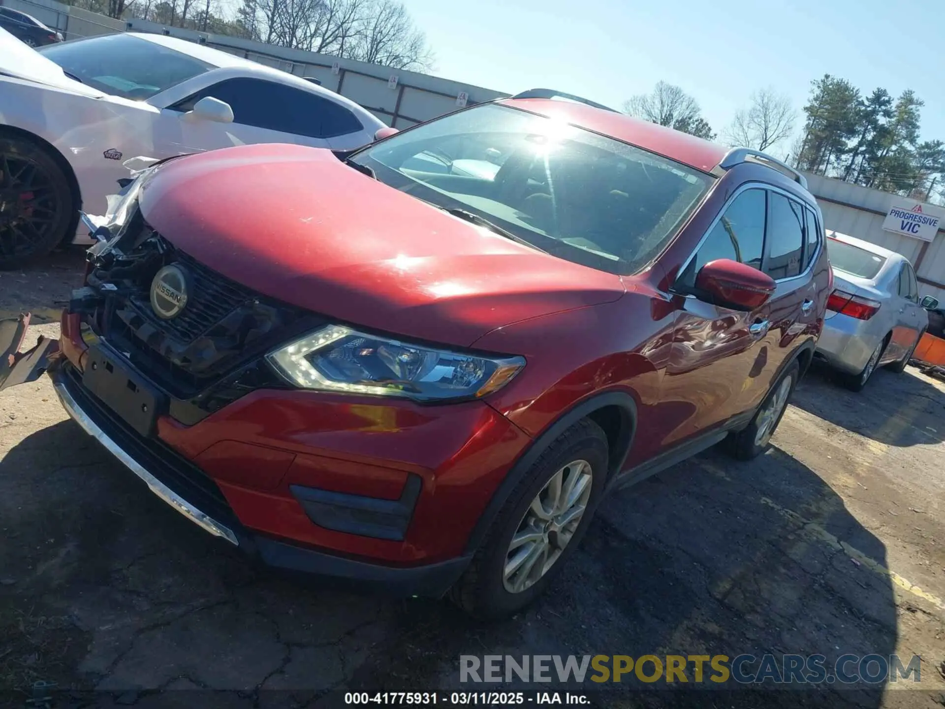 2 Photograph of a damaged car 5N1AT2MT4KC767083 NISSAN ROGUE 2019