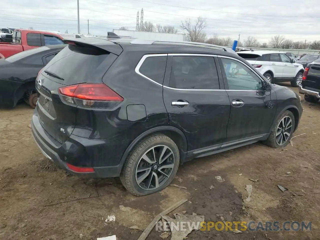 3 Photograph of a damaged car 5N1AT2MT4KC785972 NISSAN ROGUE 2019