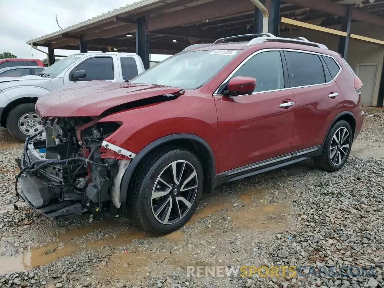 1 Photograph of a damaged car 5N1AT2MT7KC824649 NISSAN ROGUE 2019