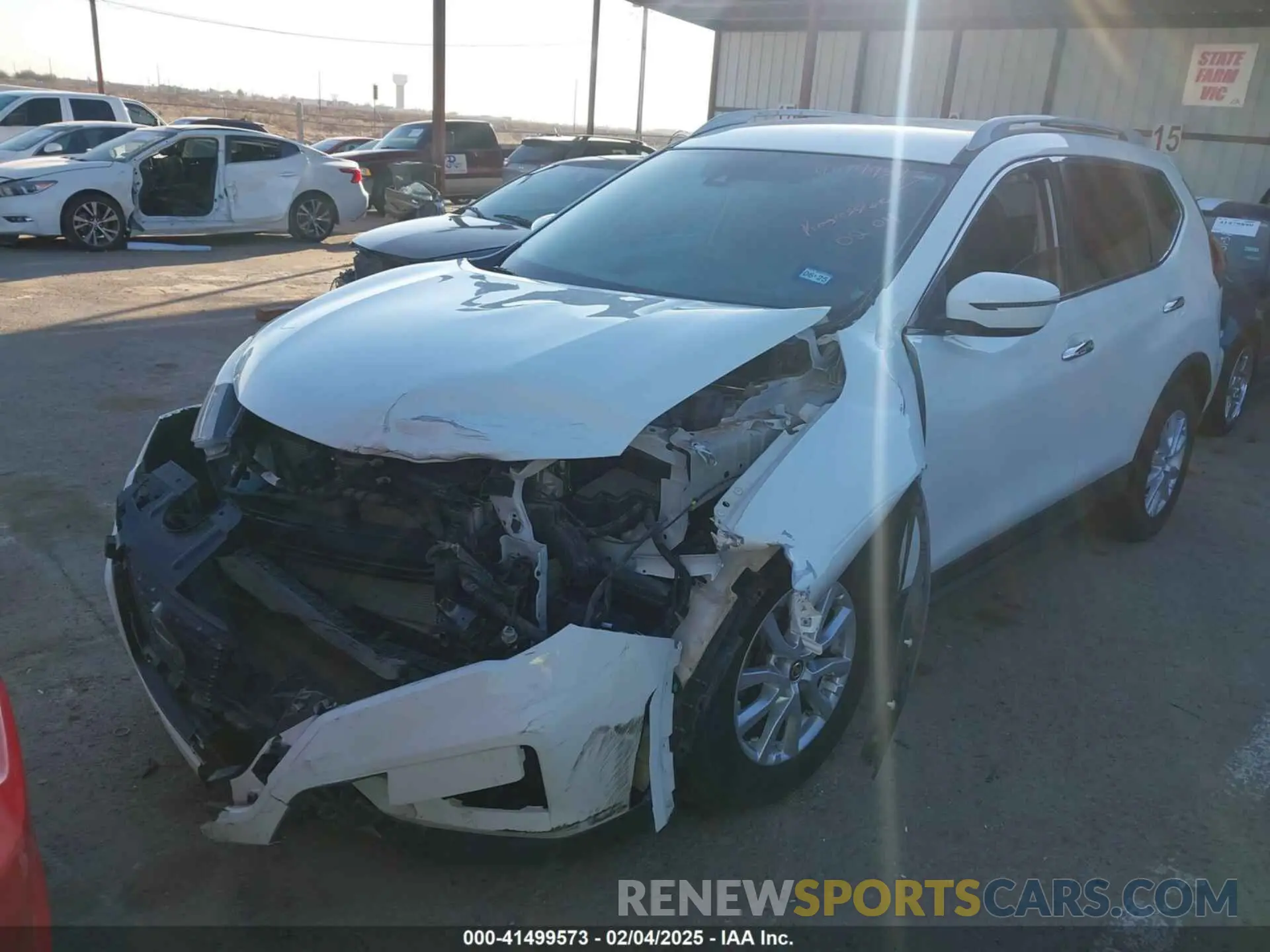 2 Photograph of a damaged car 5N1AT2MT7KC827700 NISSAN ROGUE 2019