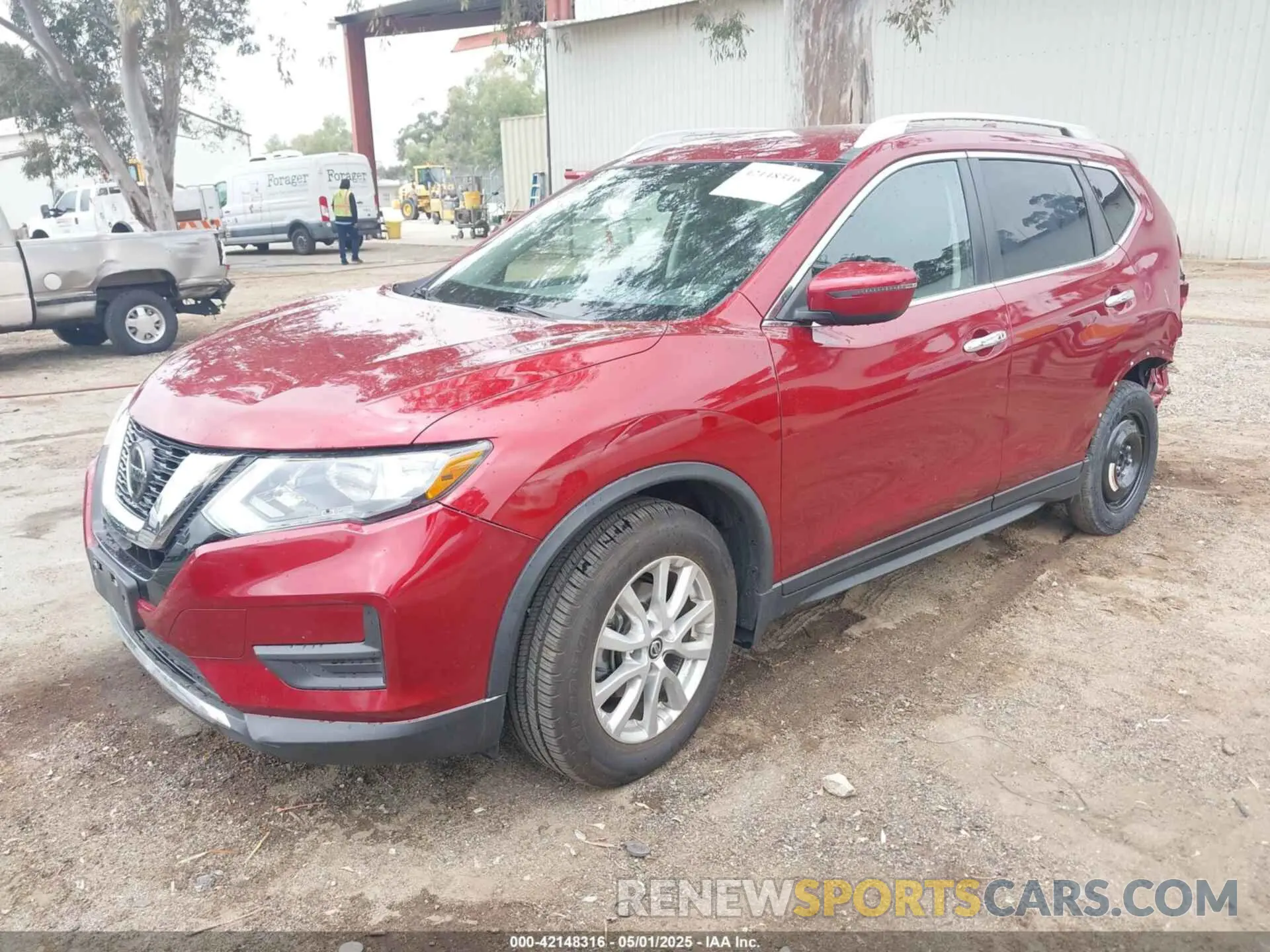 2 Photograph of a damaged car 5N1AT2MTXKC707888 NISSAN ROGUE 2019