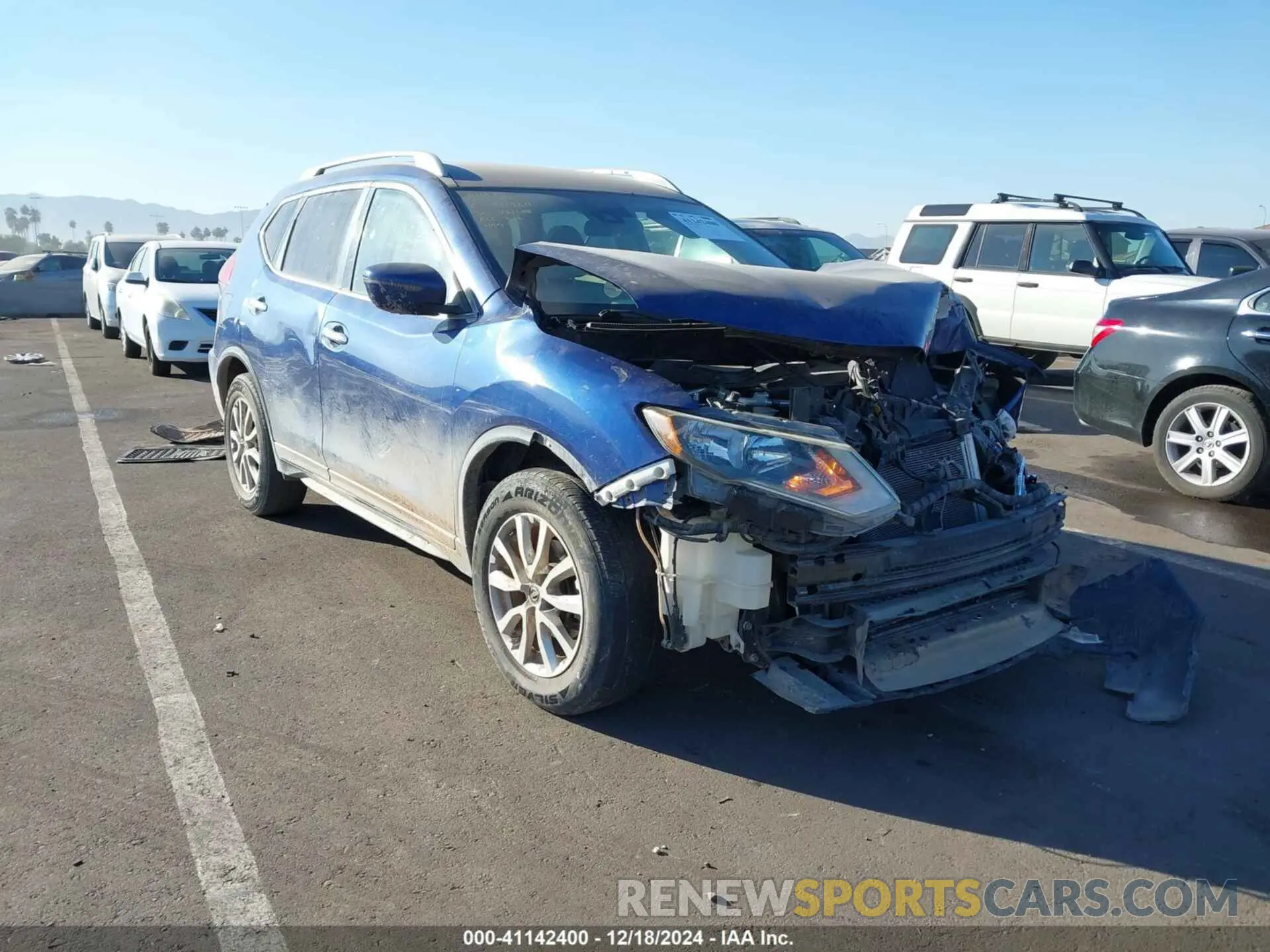 1 Photograph of a damaged car 5N1AT2MTXKC768108 NISSAN ROGUE 2019