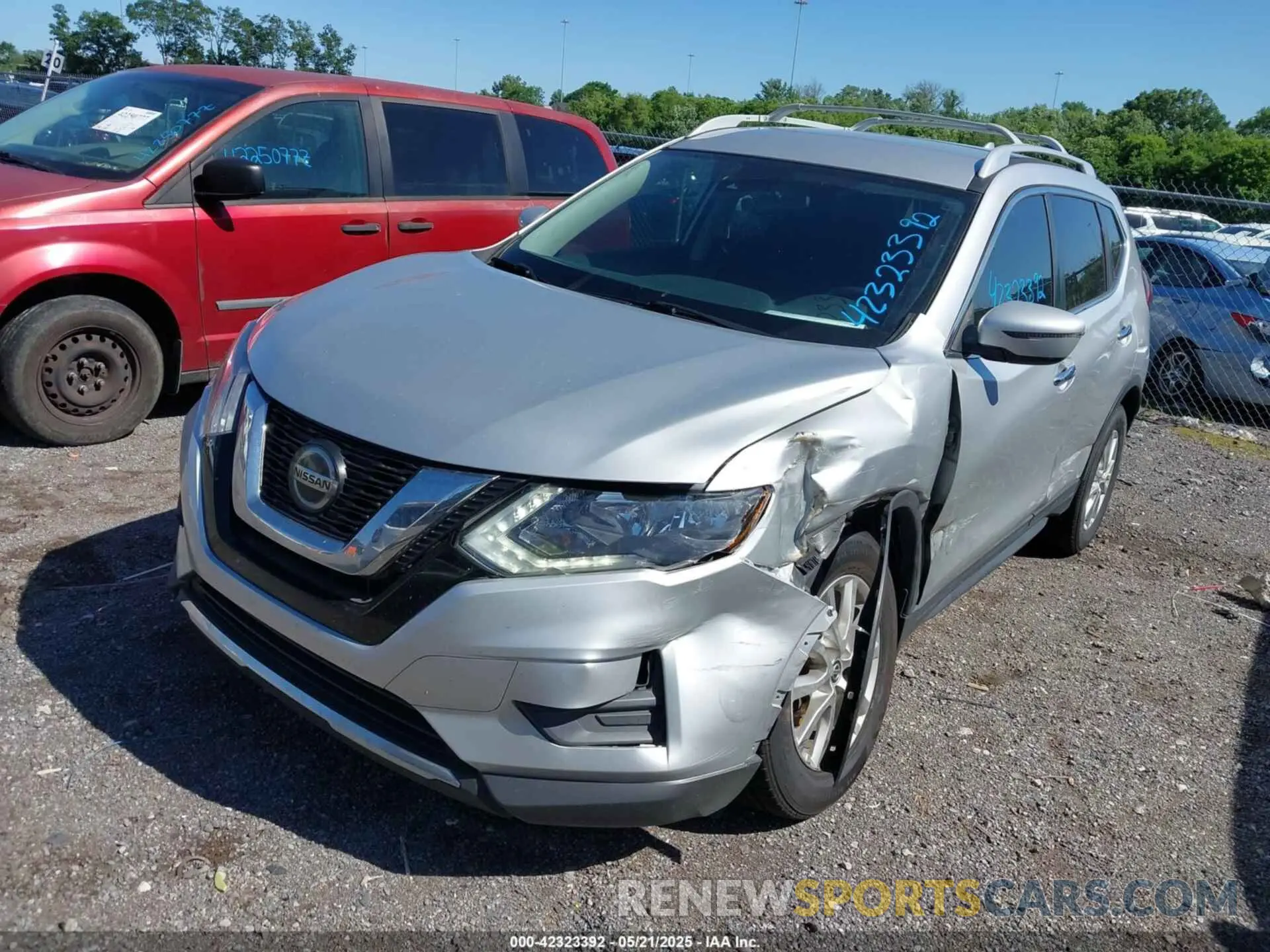 2 Photograph of a damaged car 5N1AT2MTXKC845155 NISSAN ROGUE 2019