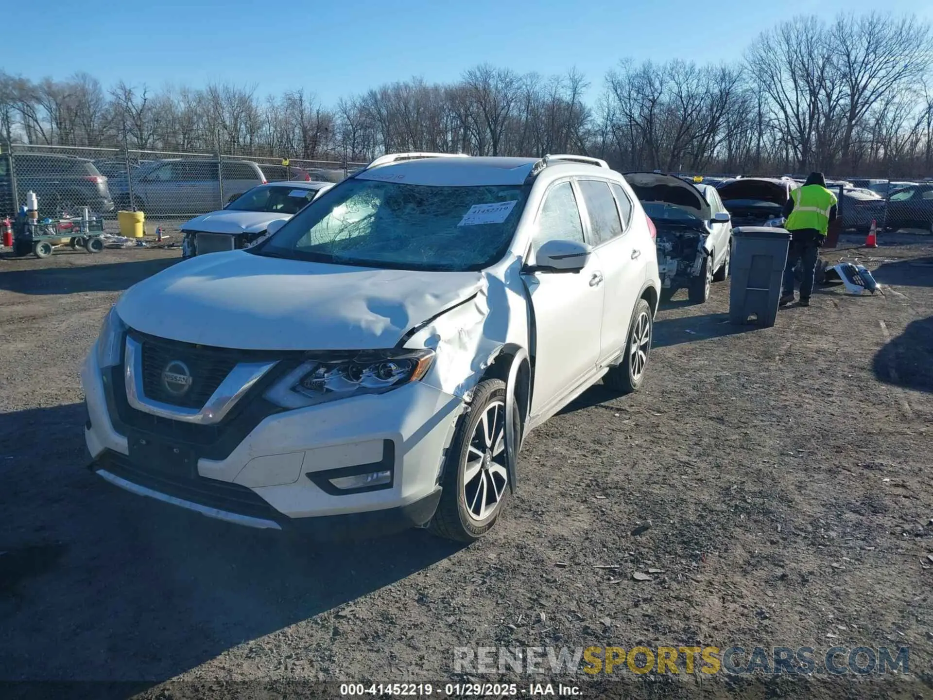 2 Photograph of a damaged car 5N1AT2MV0KC712535 NISSAN ROGUE 2019