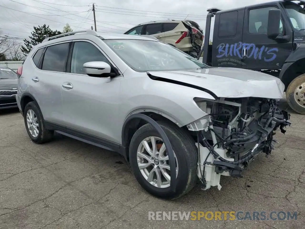 4 Photograph of a damaged car 5N1AT2MV1KC813017 NISSAN ROGUE 2019