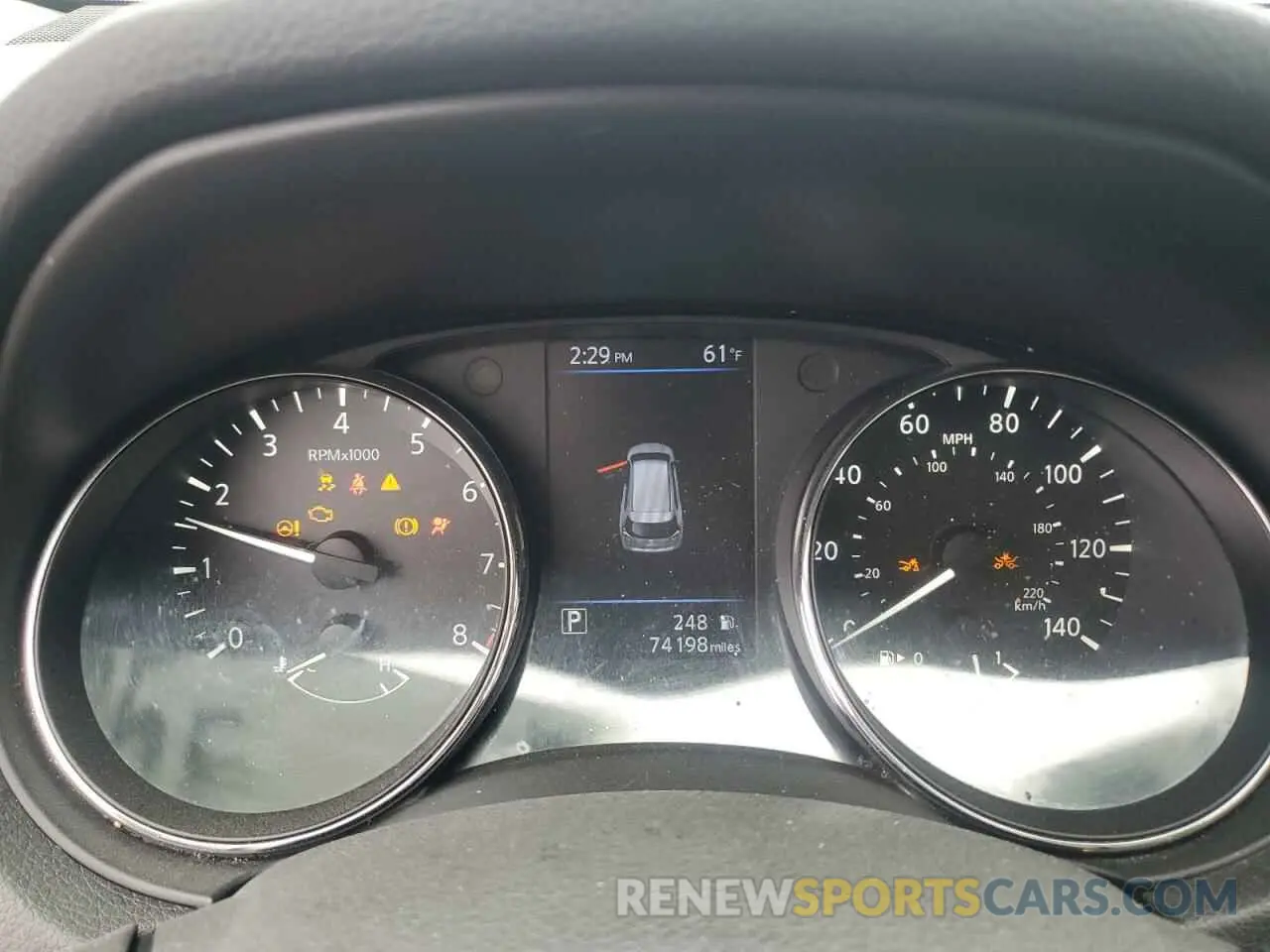9 Photograph of a damaged car 5N1AT2MV2KC779850 NISSAN ROGUE 2019