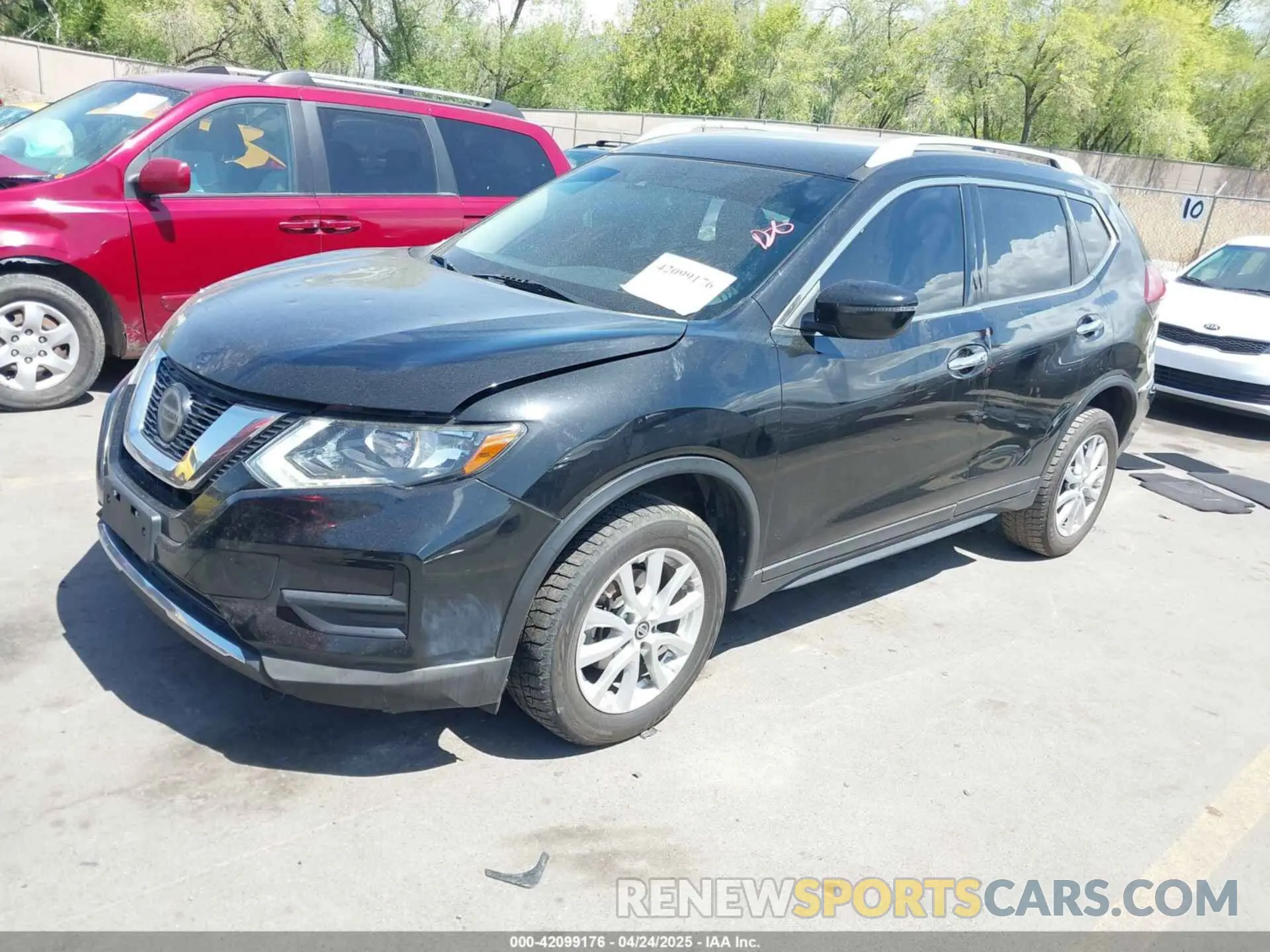 2 Photograph of a damaged car 5N1AT2MV3KC702341 NISSAN ROGUE 2019