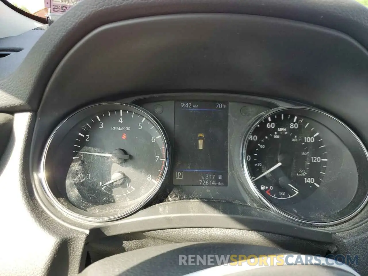 9 Photograph of a damaged car 5N1AT2MV3KC711301 NISSAN ROGUE 2019