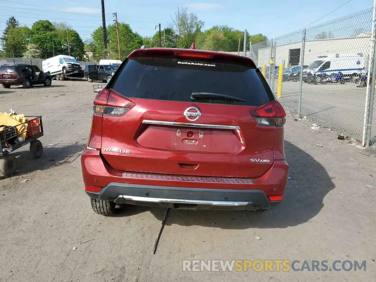 6 Photograph of a damaged car 5N1AT2MV3KC811432 NISSAN ROGUE 2019