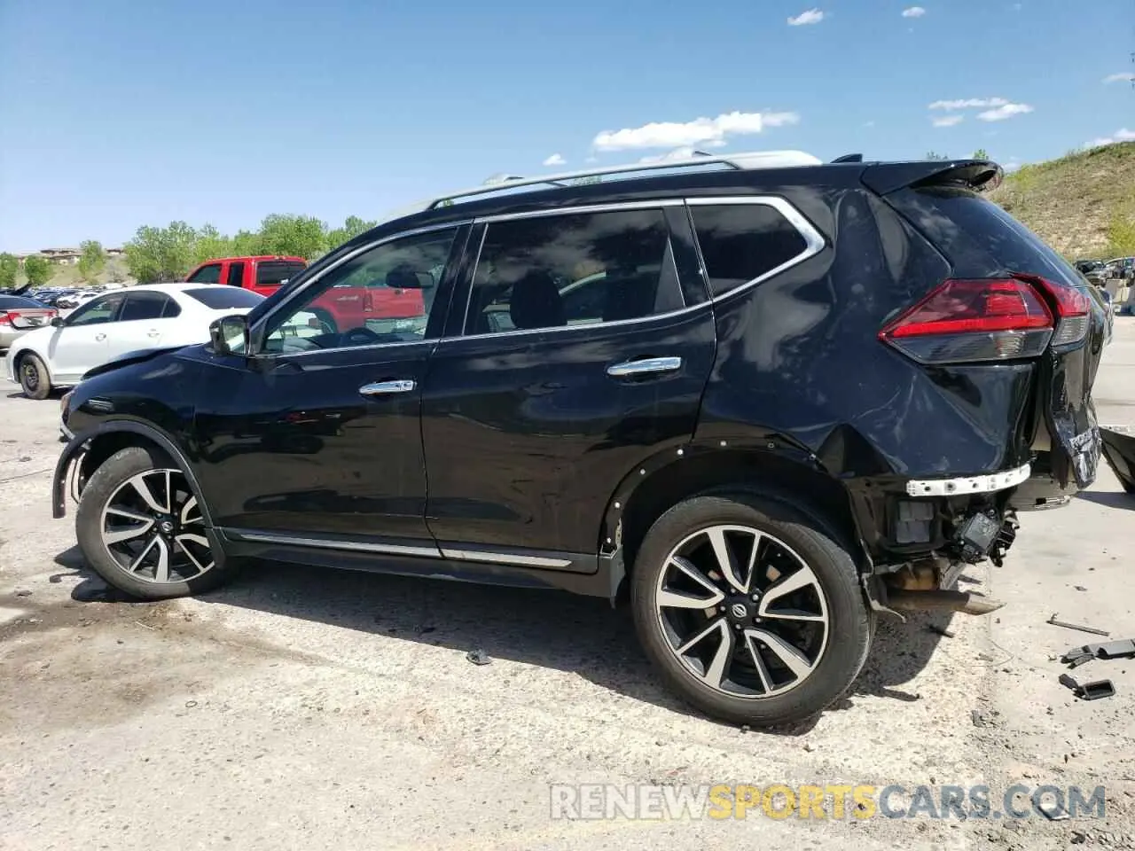 2 Photograph of a damaged car 5N1AT2MV3KC829798 NISSAN ROGUE 2019