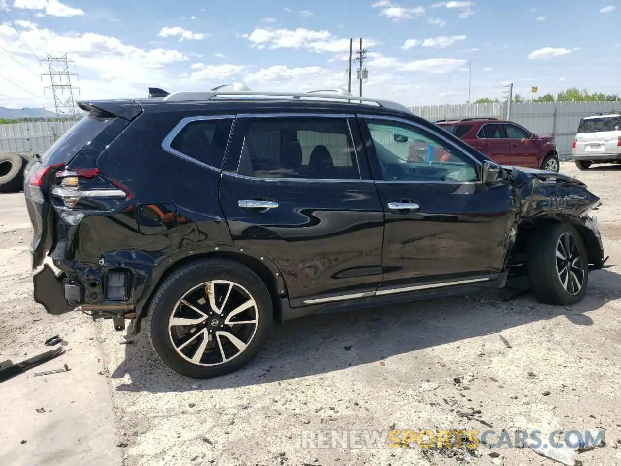 3 Photograph of a damaged car 5N1AT2MV3KC829798 NISSAN ROGUE 2019