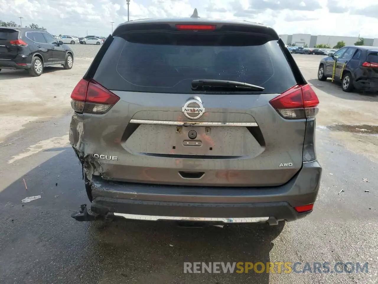 6 Photograph of a damaged car 5N1AT2MV4KC743416 NISSAN ROGUE 2019