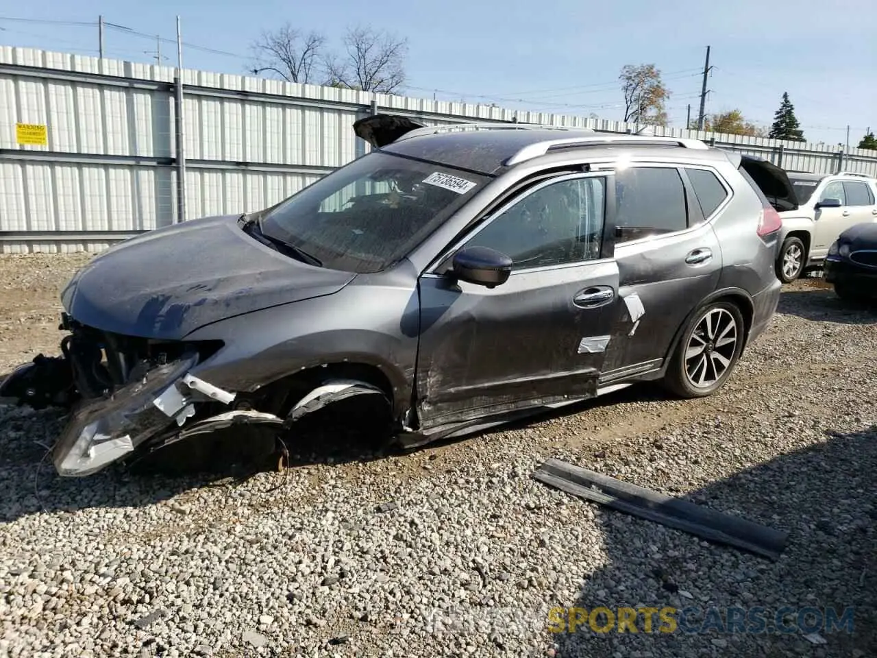 1 Photograph of a damaged car 5N1AT2MV4KC772723 NISSAN ROGUE 2019