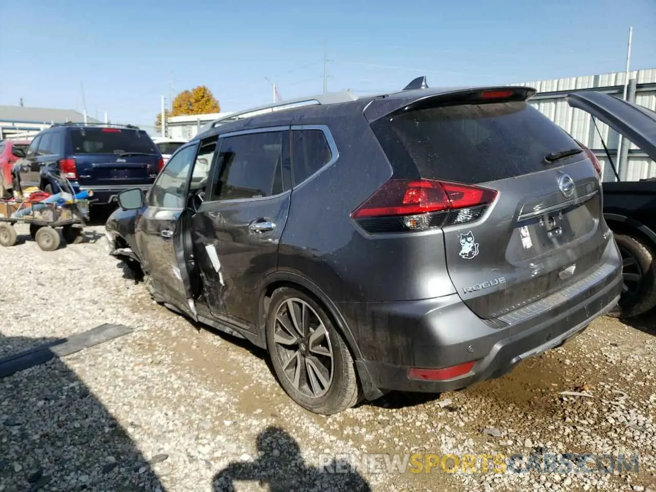 2 Photograph of a damaged car 5N1AT2MV4KC772723 NISSAN ROGUE 2019
