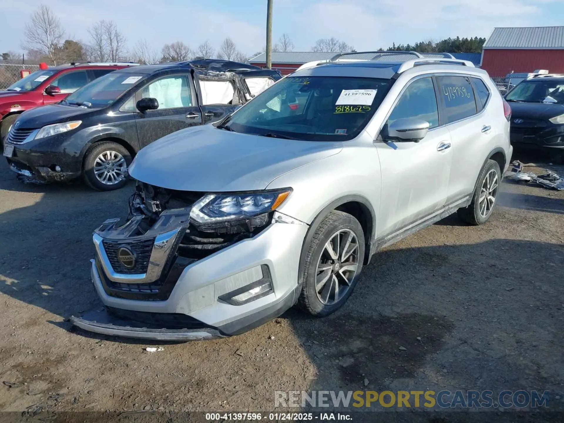 2 Photograph of a damaged car 5N1AT2MV5KC818625 NISSAN ROGUE 2019