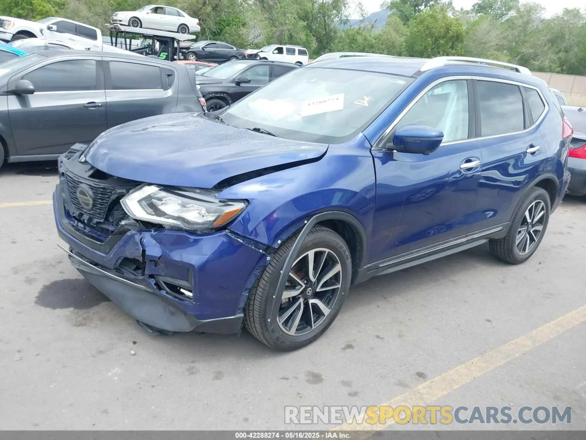 2 Photograph of a damaged car 5N1AT2MV7KC702519 NISSAN ROGUE 2019