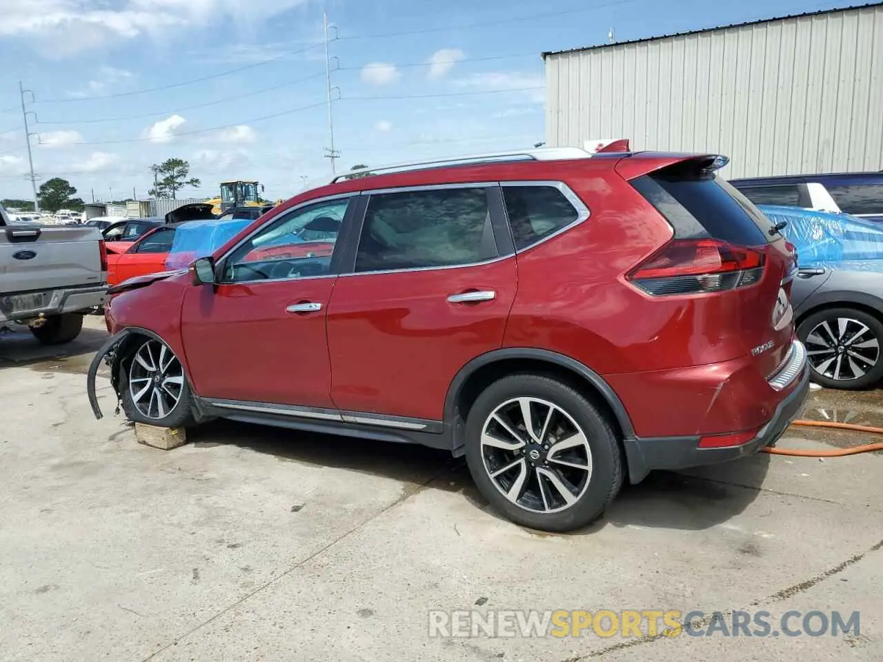 2 Photograph of a damaged car 5N1AT2MV7KC756628 NISSAN ROGUE 2019