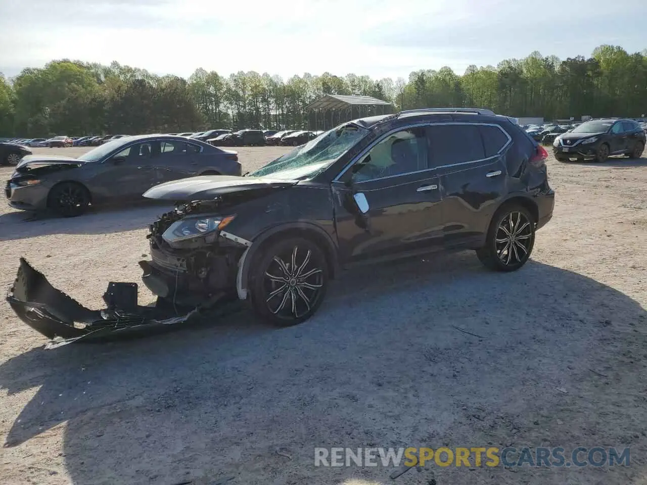 1 Photograph of a damaged car 5N1AT2MV7KC760419 NISSAN ROGUE 2019