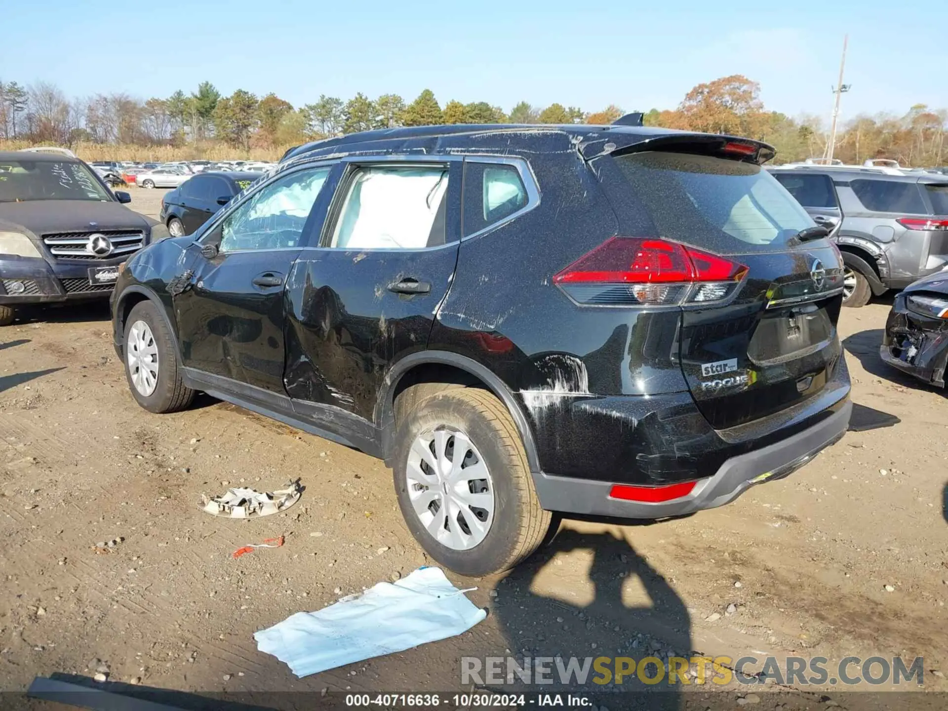 3 Photograph of a damaged car 5N1AT2MV7KC787720 NISSAN ROGUE 2019