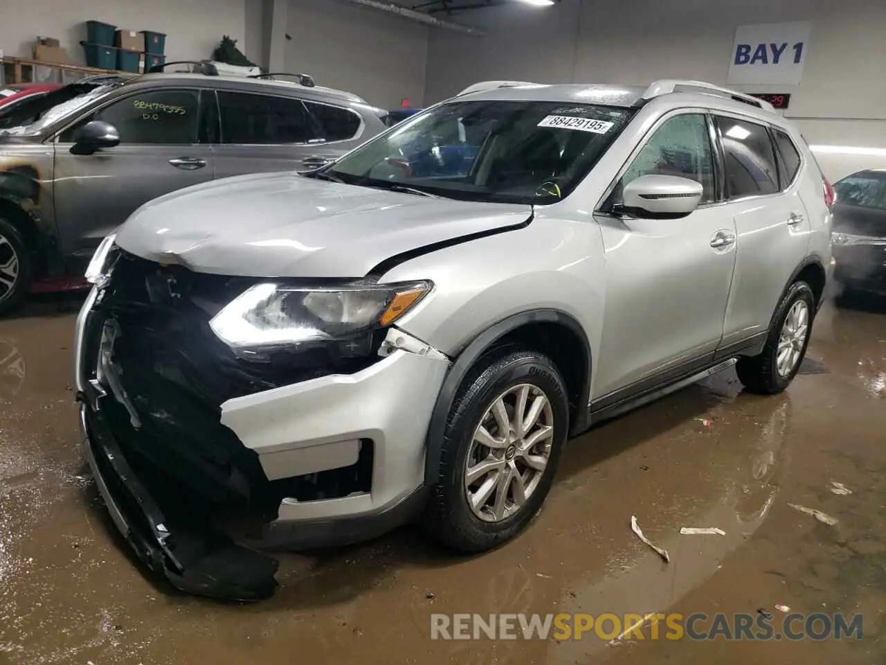 1 Photograph of a damaged car 5N1AT2MV7KC843154 NISSAN ROGUE 2019