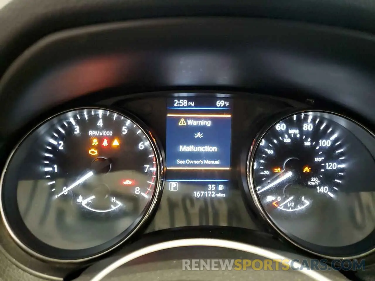 9 Photograph of a damaged car 5N1AT2MV8KC704733 NISSAN ROGUE 2019