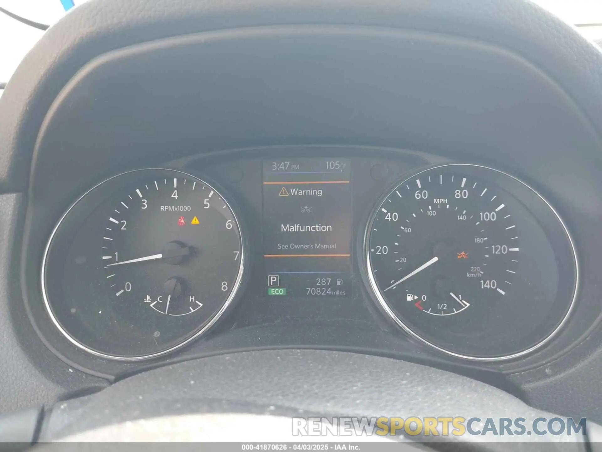7 Photograph of a damaged car 5N1AT2MV9KC804968 NISSAN ROGUE 2019