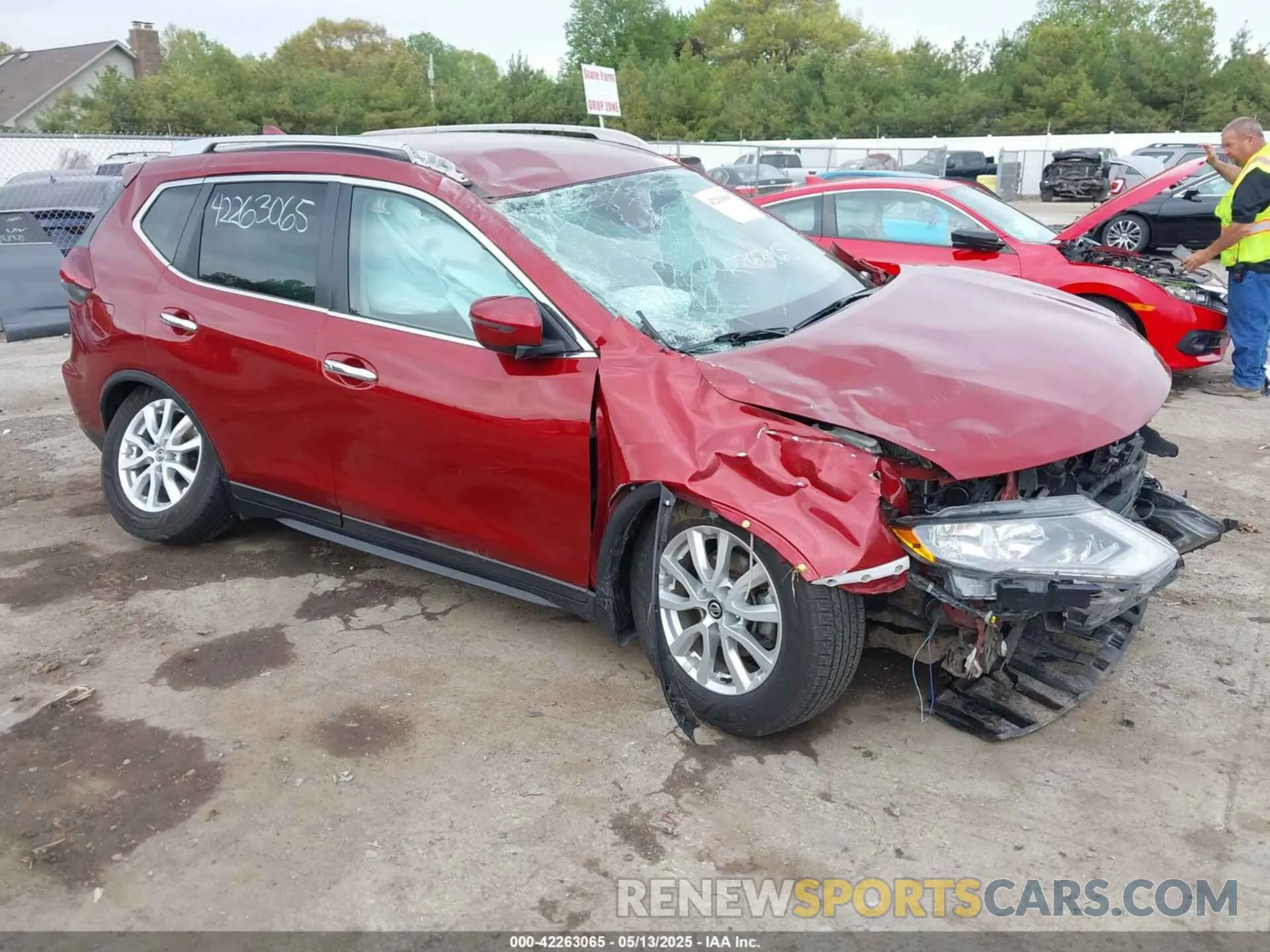 1 Photograph of a damaged car 5N1AT2MVXKC721517 NISSAN ROGUE 2019