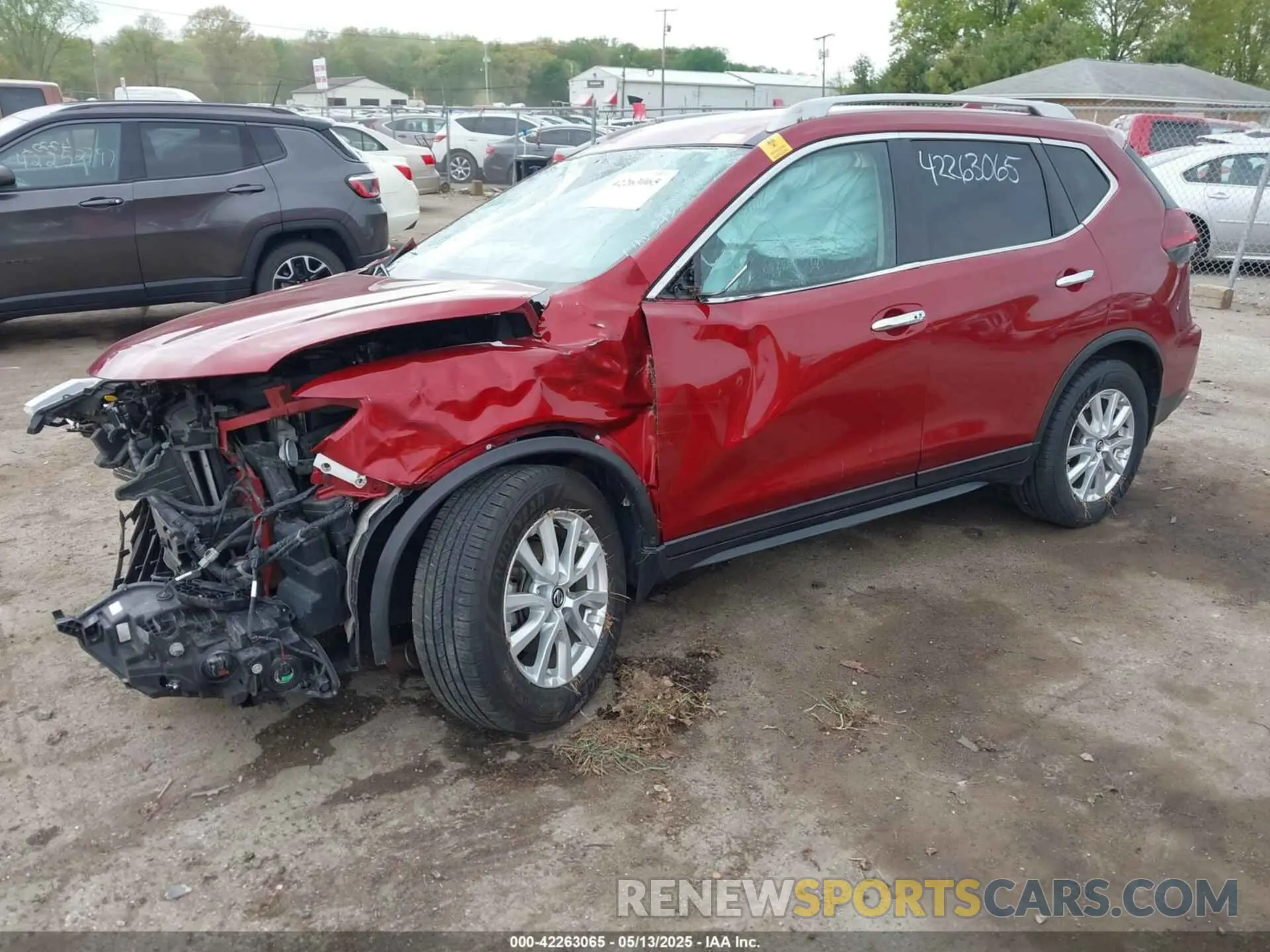 2 Photograph of a damaged car 5N1AT2MVXKC721517 NISSAN ROGUE 2019