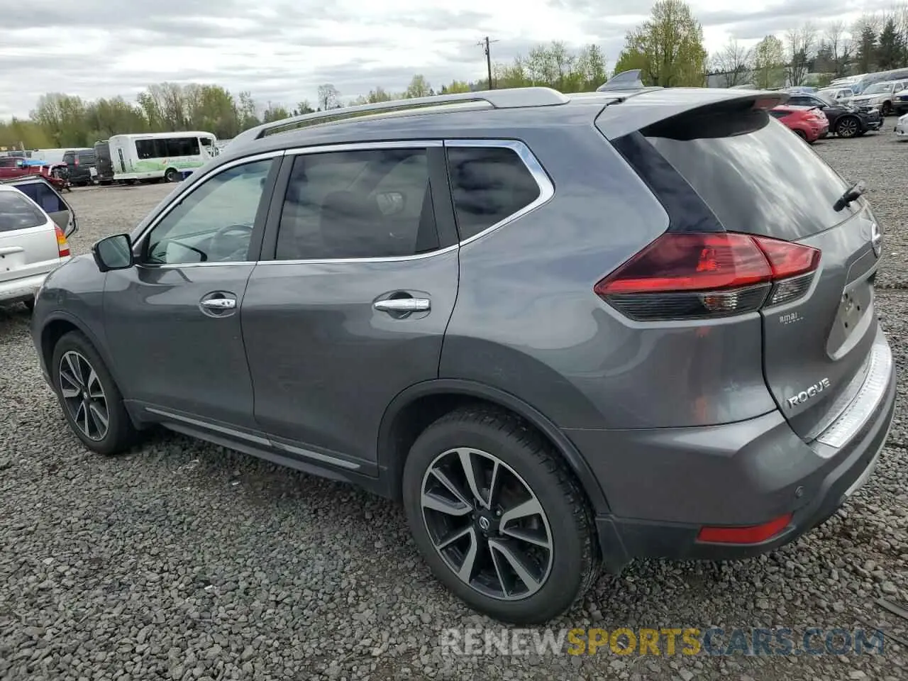 2 Photograph of a damaged car 5N1AT2MVXKC772032 NISSAN ROGUE 2019